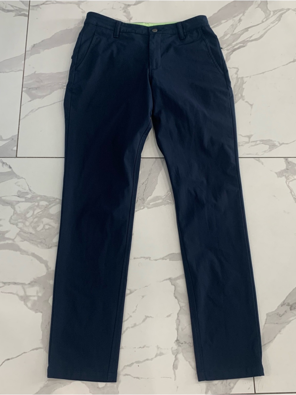 Bird Dogs Pants Men's 30x32 Lined Stretch Chino Commuter Performance Navy Blue